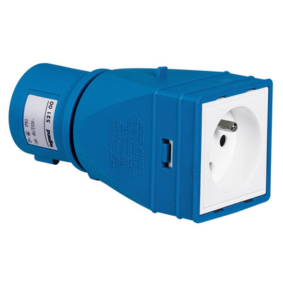 Adaptateur industriel et domestique 2P+T livr� mont�