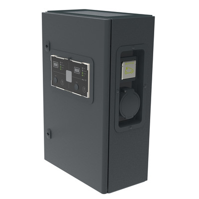 Borne 2 VE triphas�e Green'up Premium 22kW Mode 2/3 m�tal