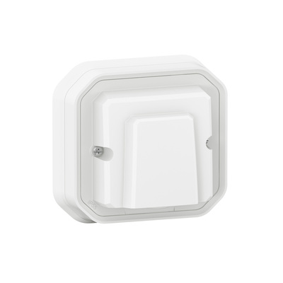 Sortie de c�ble 16A Plexo complet encastr� blanc