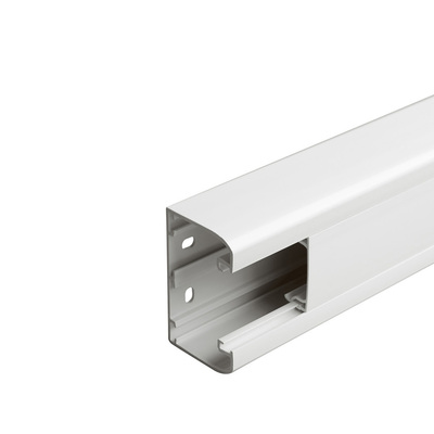 Goulotte 1 compartiment � clippage direct Mosaic 50x80mm de longueur 2m - blanc