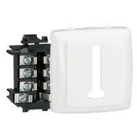 Prise t�l�phone 8 contacts Appareillage saillie composable - blanc