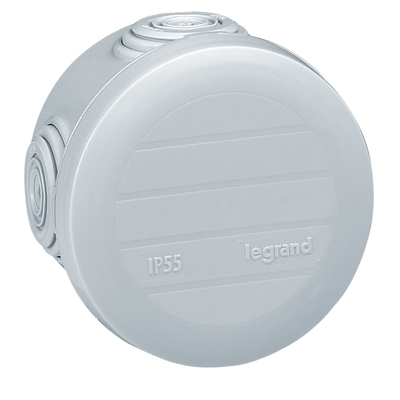 Bo�te de d�rivation ronde Plexo �60mm hauteur 40mm - gris RAL7035