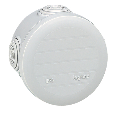 Bo�te de d�rivation ronde Plexo �70mm hauteur 45mm - gris RAL7035