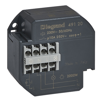 T�l�rupteur � encastrer unipolaire silencieux 10A 230V~