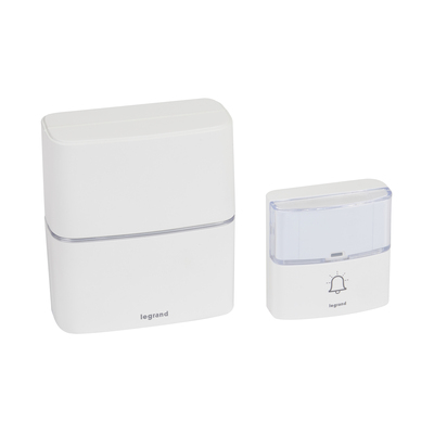 Kit carillon radio sans fil S�r�nit� simple � piles - blanc
