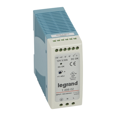 Alimentation stabilis�e d�coupage mono entr�e 100V~ � 240V~ et sortie 12V= - 40W