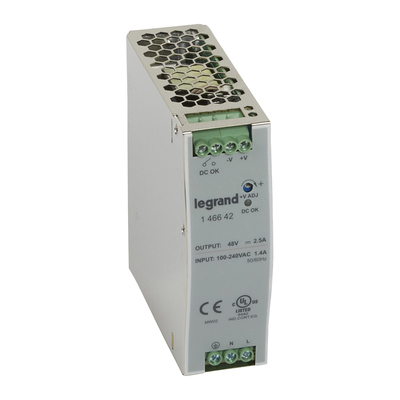 Alimentation stabilis�e � d�coupage monophas�e entr�e 100-240V~/sortie 48V= 120W