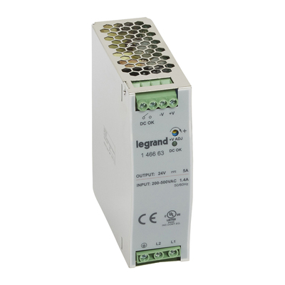 Alimentation stabilis�e � d�coupage mono/bi - 120-480 W - sortie 24 V= - 120 W