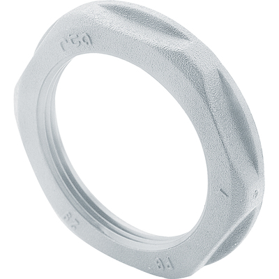 Ecrou plastique ISO16 pour presse �toupe plastique hexagonal � embase - gris