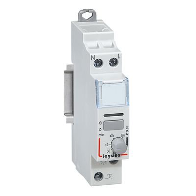 T�l�rupteur silencieux temporis� � vis 230V~- 1P - 250V~~ - 16A - 1F -1 module