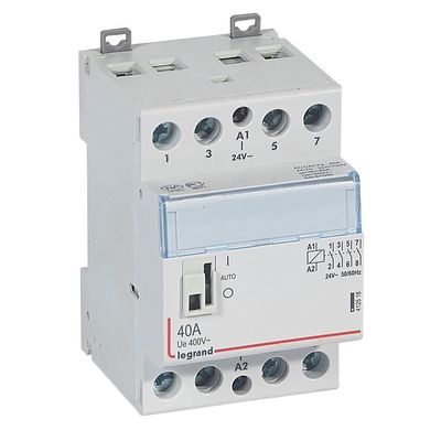 Contacteur de puissance CX� commande manuelle 24V~ - 2P 400V~ - 40A - 4F - 3 mod