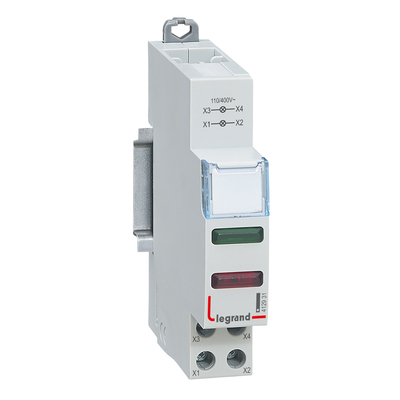 Voyant � LED CX� double 110V~ � 400V~ - vert et rouge - 1 module