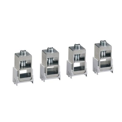 Jeu de 4 bornes � cage grande capacit� pour DPX�250