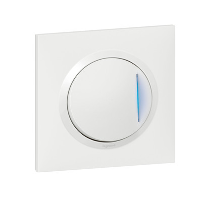 Poussoir simple lumineux dooxie one 6A complet avec griffes