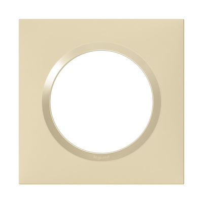 Plaque carr�e dooxie 1 poste finition dune