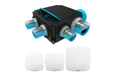 Kit Hygrogenius Flex - VMC simple flux Hygror�glable - 3 Kits e-Twist&Go inclus