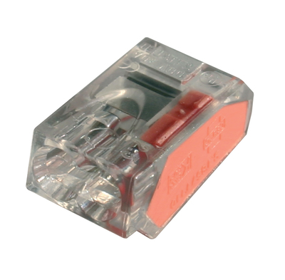 100 Bornes de connexion STAND 2 entr�es pour fils rigides 0,5 � 2,5mm2 24A-450V