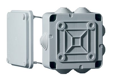 Boite �tanche Nautilus avec couvercle clipsable 1/4 de tou IP55  105X105X55 650�