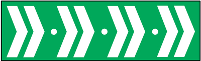 Pictogramme pour boitier AA avec symbole forme chevron