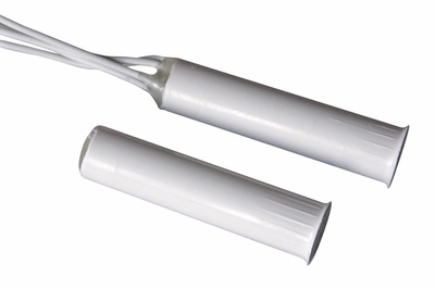 10 Contacts d'ouverture magn�tique + aimant cylindrique � encastrer c�ble 2 m