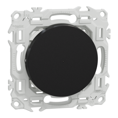 Wiser Odace inter poussoir 10A noir