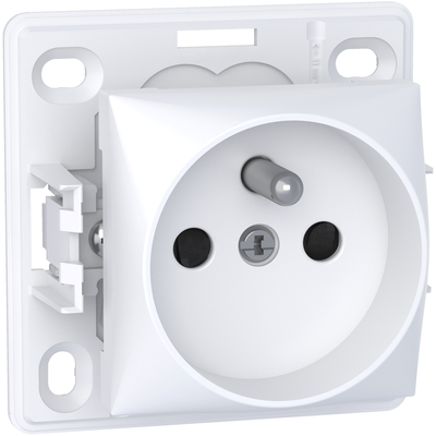 Alr�a, prise de courant 2P + T, connexion rapide, blanc polaire