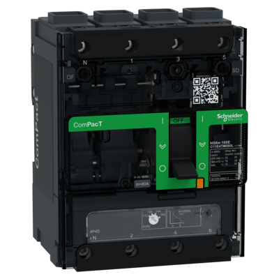 ComPacT NSXmE - disjoncteur -TM-D 80A - 4P4D - 16kA - borne EverLink