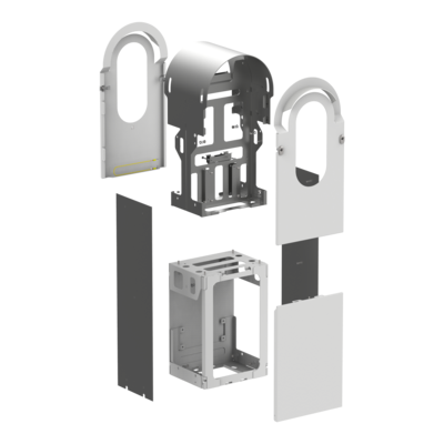 EVlink Pro AC - Kit metallique pour