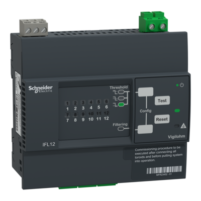 Vigilohm - localisateur automatique de d�faut d\'isolement - 12 voies - alimentation 110-440VCA/CC