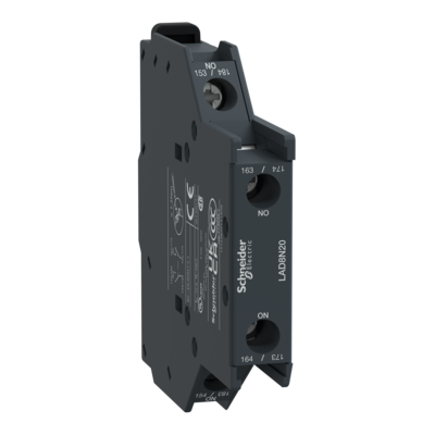 TeSys D - bloc de contacts auxiliaires instantan�s - pour contacteurs TeSys D avec bobine CA - montage lat�ral - bornes vis-�trier - contacts 2F