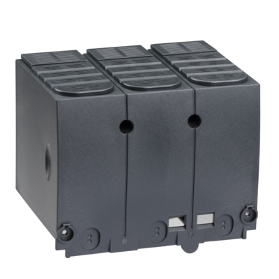 Compact NSX100-250 - 1 cache-borne long pour disjoncteur ou socle - 3P