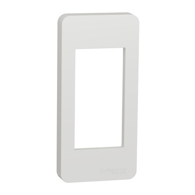 Unica - plaque de finition �troite - Blanc - 1 module