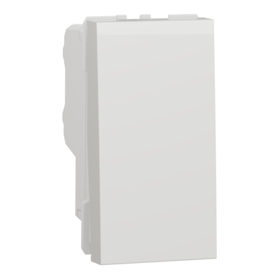 Unica - interrupteur bipolaire - 16A - 250vca - bornier � vis - 1 module - Blanc - m�canisme seul
