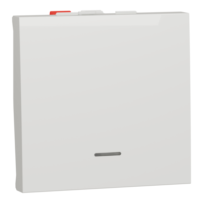 Unica - va-et-vient lumineux (t�moin) - 10A - 250Vca - connexion rapide - 2 modules - Blanc - m�canisme seul
