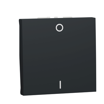 Unica - interrupteur bipolaire - 16A - 250vca - bornier � vis - 2 modules - Anthracite - m�canisme seul