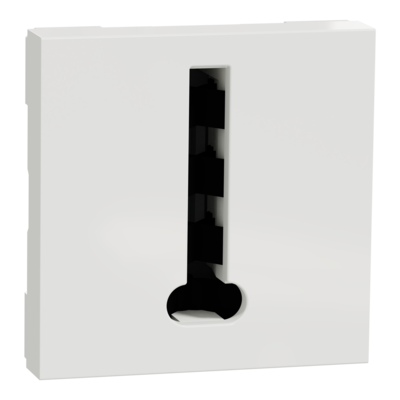 Unica - conjoncteur t�l�phone en T - 8 contacts - Blanc - m�canisme seul