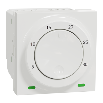 Unica - thermostat de chauffage et de climatisation - 8A - +5 � +30�C - Blanc - m�canisme seul