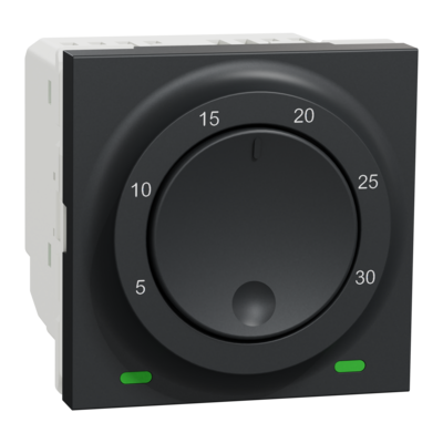 Unica - thermostat de chauffage et de climatisation - 8A - +5 � +30�C - Anthracite - m�canisme seul