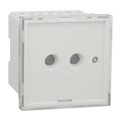 Unica - balise de s�curit� avec batterie - 230Vca - LED - 45lux/25cm - 2 mod. - m�ca. Seul - bornier � vis