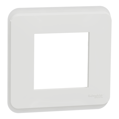 Unica Pro - plaque de finition - Blanc antimicrobien - 1 poste