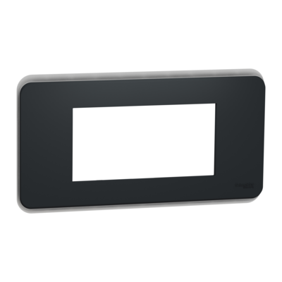 Unica Pro - plaque de finition - Anthracite - 4 modules