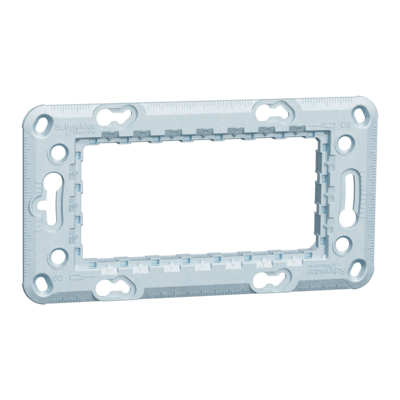 Unica - support de fixation 4 modules - zamac