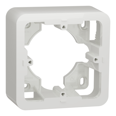Unica - bo�te en saillie - Blanc - 1 poste