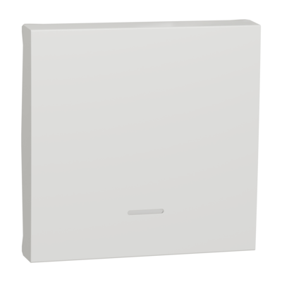 Unica - enjoliveur interrupteur ou bouton-poussoir lumineux - 2 modules - Blanc