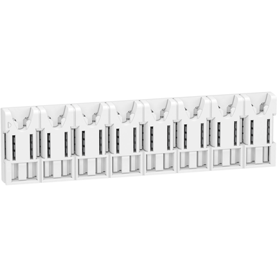 Resi9 XE - r�partiteur sans connecteur - 1P+N - 8 modules de 18 mm - Ie 63A 40�C - Ue 230 V CA Ph/N - CE - Pas de raccordement : 9mm - blanc RAL 9003