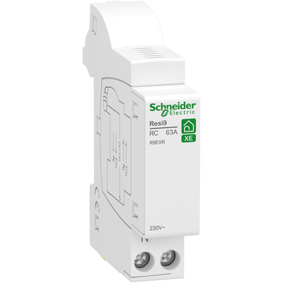 Resi9 - Module de repiquage XE - 1P + N - lot de 2 - In : 63A - Largeur : 2 pas de 9 mm - EN/IEC 60898 - CE - livr� avec 2 �tiquettes indiquer pour le sens du courant - blanc RAL 9003