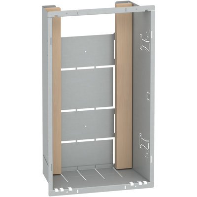 Resi9 - bac d\'encastrement t�le - H 480mm incorpor� - L 280mm incorpor� - P 160mm incorpor� - blanc ( RAL 9003 ) - IK09 conforme � EN 50102