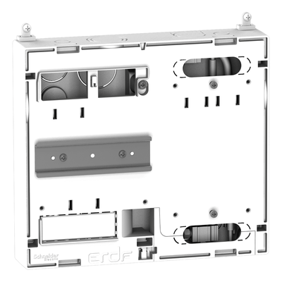 Resi9 - panneau de contr�le - 90A - Largeur 13 modules - Produits installables : Compteur d\'�nergie CBE ou LINKY - classe II - ERDF CPT M&S SPE 13006A - Tenue au feu : 750�C - IP40 - IK08 - L 250mm - H 225mm - P 45mm blanc ( RAL 9003 )