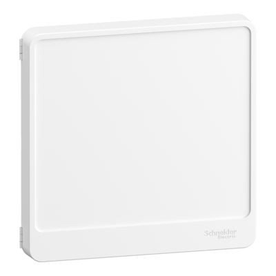 Resi9 - porte opaque - blanc RAL 9003 - 1 rang�e de 26 pas de 9 mm - L 247.5 - H 245.5 - P 27mm - Tenue au feu : 750�C