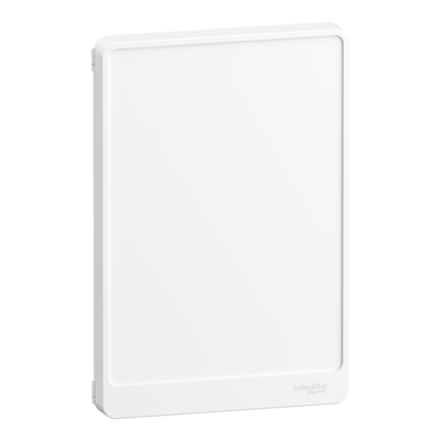 Resi9 - porte opaque - blanc RAL 9003 - 2 rang�es de 26 pas de 9 mm - L 247.5 - H 370.5 - P 27mm - Tenue au feu : 750�C